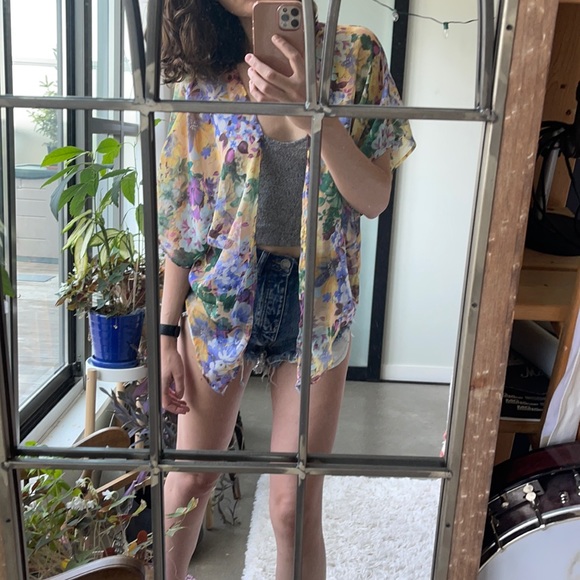 Sheer Floral Kimono - Picture 4 of 4